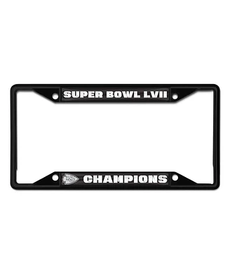 Wincraft Kansas City Chiefs Super Bowl Lvii Champions Metal Laser Cut License Plate Frame
