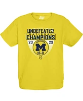 Big Boys Blue 84 Maize Michigan Wolverines College Football Playoff 2023 National Champions Draft Pick Undefeated T-shirt