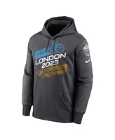 Men's Nike Anthracite Tennessee Titans vs. Baltimore Ravens 2023 London Game Pullover Hoodie