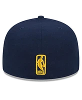 Men's New Era Navy Indiana Pacers 2024 Nba All-Star Game Rally Drive Side Patch 59FIFTY Fitted Hat