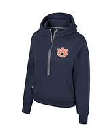 Women's Colosseum Navy Auburn Tigers Margo Raglan Half-Zip Hoodie