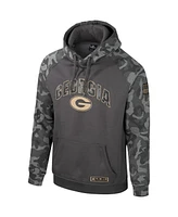 Men's Colosseum Charcoal Georgia Bulldogs Oht Military-Inspired Appreciation Camo Raglan Pullover Hoodie