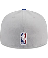 Men's New Era Gray, Royal La Clippers Tip-Off Two-Tone 59FIFTY Fitted Hat
