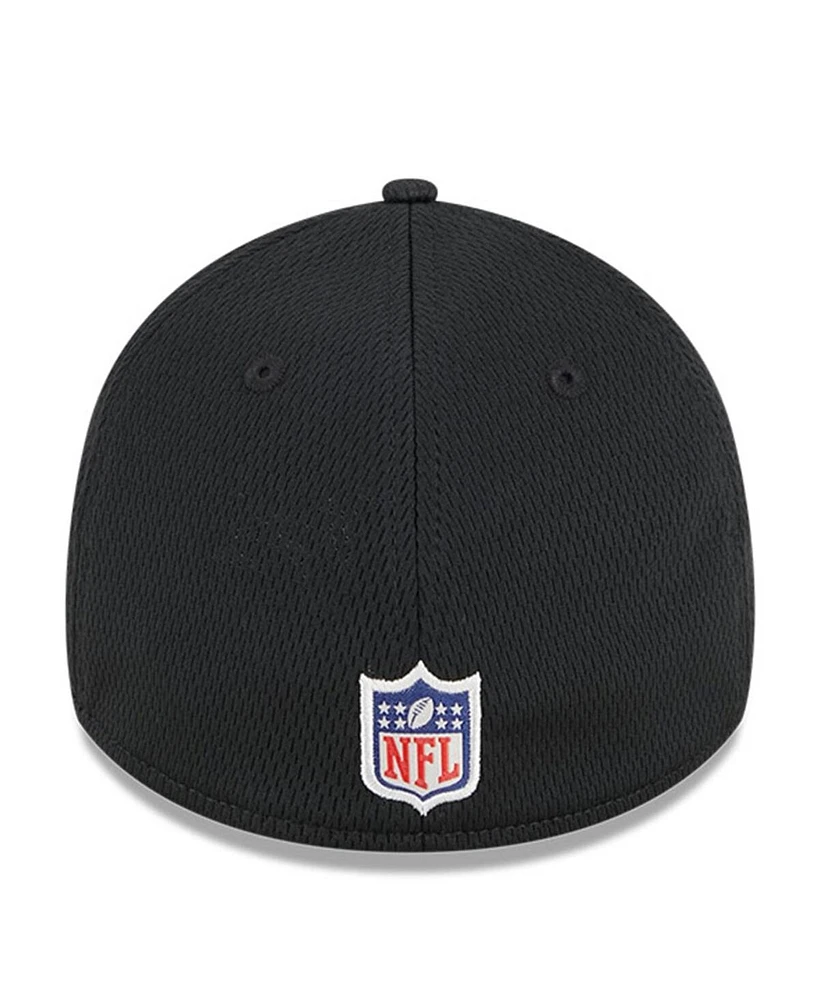 Men's New Era Black Las Vegas Raiders 2023 Nfl Training Camp 39THIRTY Flex Fit Hat