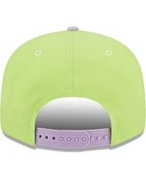 Men's New Era Neon Green, Lavender Pittsburgh Steelers Two-Tone Color Pack 9FIFTY Snapback Hat