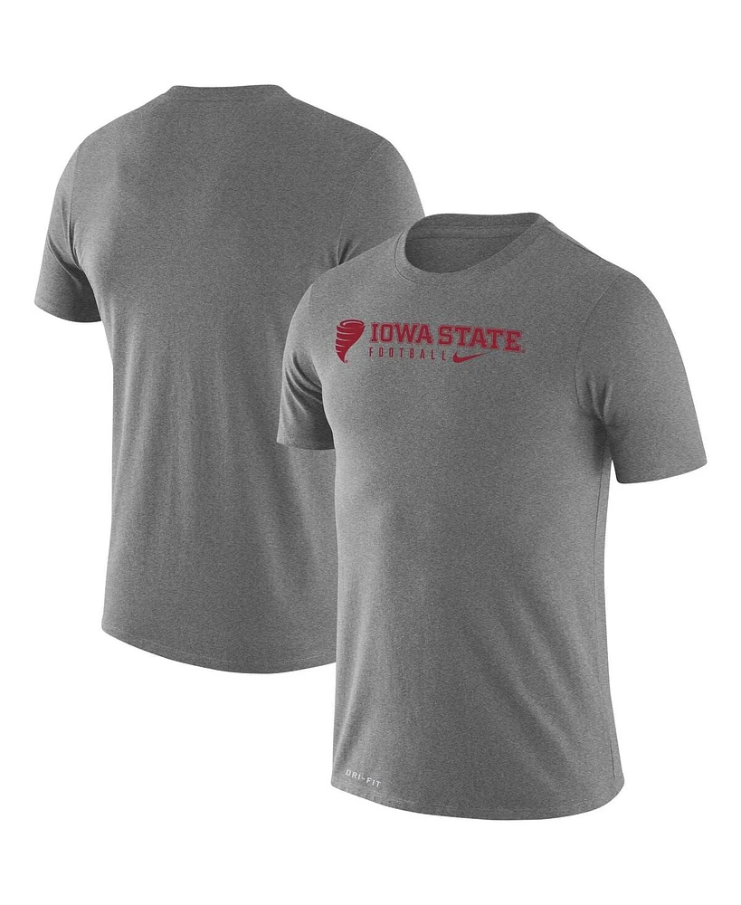 Men's Nike Heather Gray Iowa State Cyclones Changeover Legend T-shirt