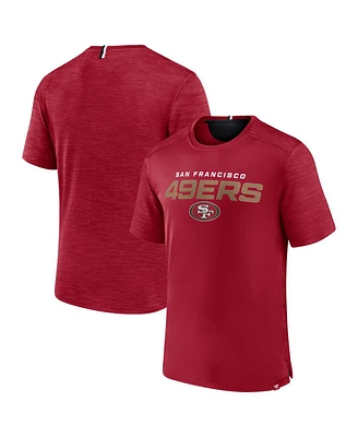 Men's Fanatics Scarlet San Francisco 49ers Defender Evo T-shirt