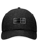 Men's Fanatics Black Minnesota Wild Authentic Pro Road Adjustable Hat