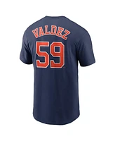 Men's Nike Framber Valdez Navy Houston Astros Player Name and Number T-shirt