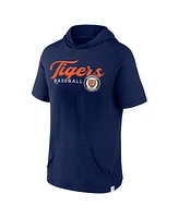 Men's Fanatics Navy Detroit Tigers Offensive Strategy Short Sleeve Pullover Hoodie