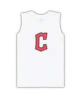 Women's Concepts Sport White, Navy Cleveland Guardians Plus Tank Top and Shorts Sleep Set