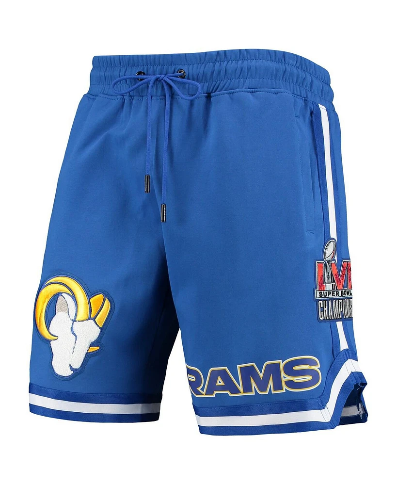 Men's Pro Standard Royal Los Angeles Rams Core Shorts