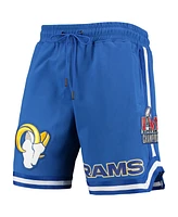 Men's Pro Standard Royal Los Angeles Rams Core Shorts