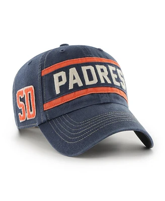 Men's '47 Brand Navy San Diego Padres Hard Count Clean Up Adjustable Hat