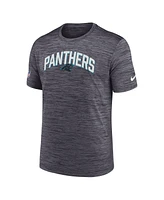 Men's Nike Black Carolina Panthers Sideline Velocity Athletic Stack Performance T-shirt