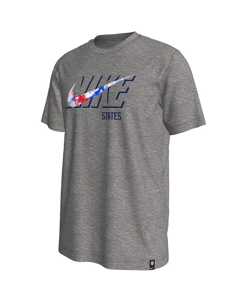 Men's Nike Heather Gray Usmnt Swoosh T-shirt