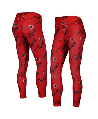 Women's Concepts Sport Red Atlanta Falcons Breakthrough Allover Print Lounge Leggings