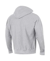 Men's Champion Heathered Gray Georgetown Hoyas Team Arch Reverse Weave Pullover Hoodie