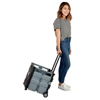 ECR4Kids Universal Rolling Cart, Black