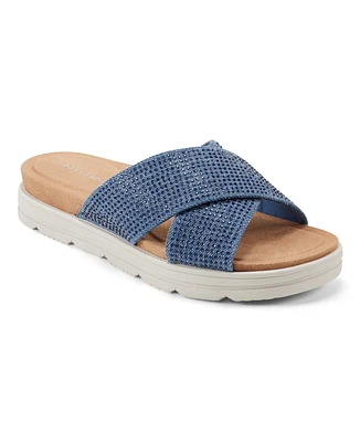 Easy Spirit Women's Shanya Open Toe Slip-on Casual Sandals