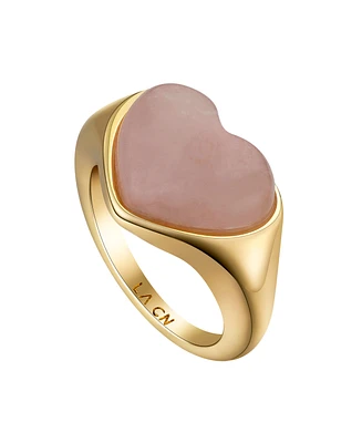 Unwritten Rose Quartz Heart Ring