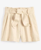 On 34th Women's Paperbag-Waist Belted Shorts