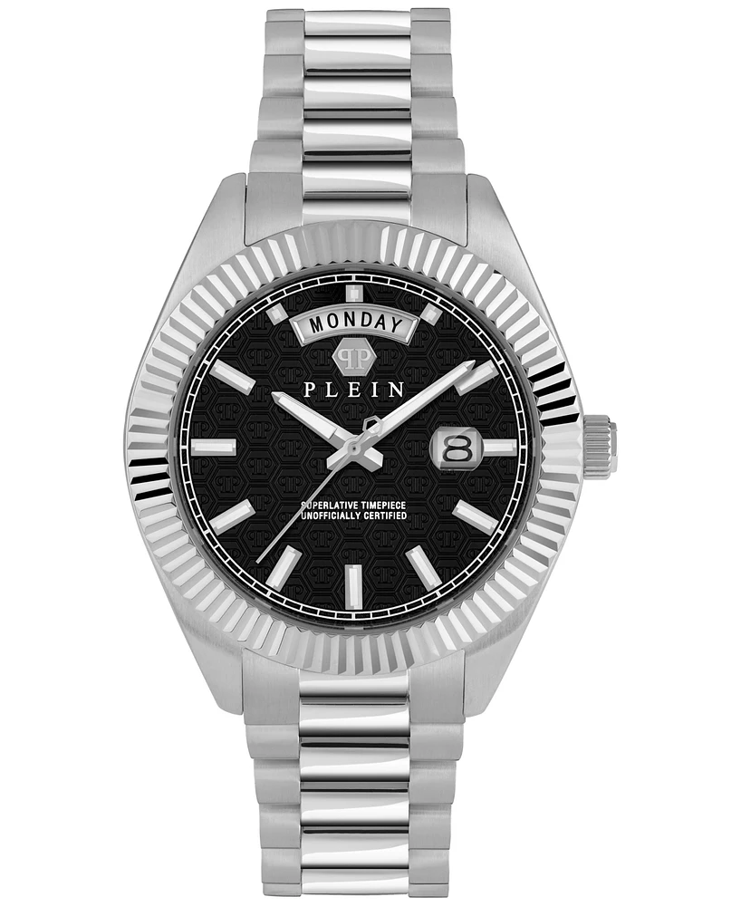 Philipp Plein Men's Date Superlative Stainless Steel Bracelet Watch 42mm