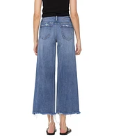 Flying Monkey Women's High Rise Wide Leg Jeans