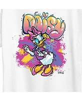 Hybrid Apparel Trendy Plus Disney Daisy Duck Graffiti Graphic T-shirt
