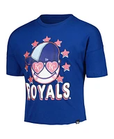 Big Girls New Era Royal Kansas City Royals Team Half Sleeve T-shirt