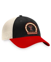 Men's Top of the World Black Texas Tech Red Raiders Refined Trucker Adjustable Hat