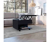 Depot E-shop Babel Lift Top Coffee Table, Casters, One Shelf