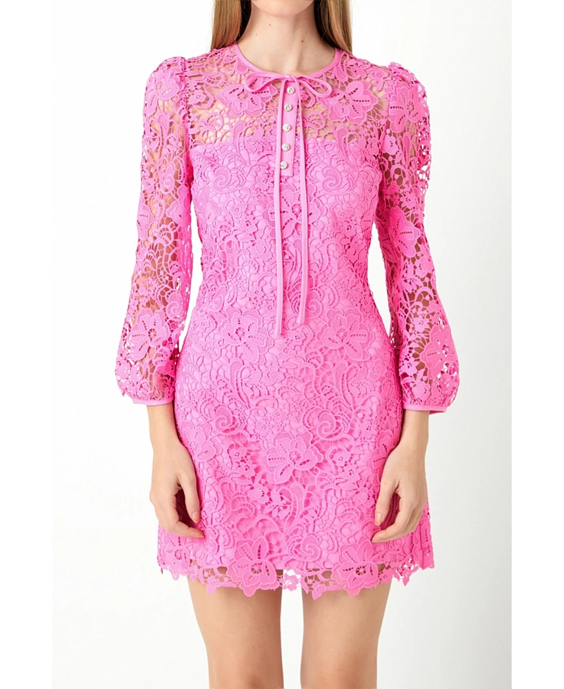 Women's Lace Mini Dress