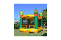 JumpOrange Titanium Commercial Grade Inflatable Bounce House with Air Blower, Kids and Adults, 100% Pvc Vinyl, Outdoor Indoor, Backyard Home, Bouncer