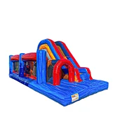 Xjump Obstacle Course Bounce House with Slide (with Blower)