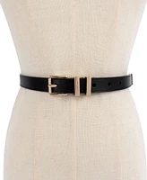 Michael Michael Kors Women's Metal Loop Leather Belt