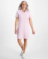 Style & Co Petite Cotton Weekender Polo Dress, Created for Macy's