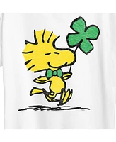 Air Waves Trendy Plus Peanuts Woodstock St. Patrick's Day Graphic T-shirt
