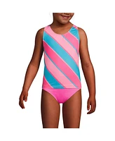 Lands' End Girls Chlorine Resistant Racer Back Tankini Swim Top