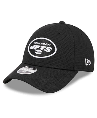 Youth Boys New Era Black New York Jets Main B-Dub 9FORTY Adjustable Hat