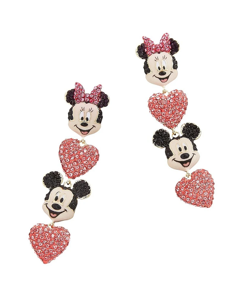 Women's Baublebar Mickey & Minnie Heart Drop Earrings