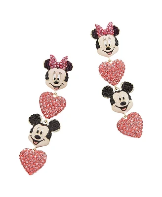 Women's Baublebar Mickey & Minnie Heart Drop Earrings
