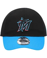 Baby Boys and Girls New Era Black Miami Marlins Team Color My First 9TWENTY Flex Hat