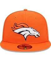 Men's New Era Orange Denver Broncos Camo Undervisor 59FIFTY Fitted Hat