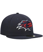 Men's New Era Navy Hampshire Fisher Cats Authentic Collection Team Home 59FIFTY Fitted Hat