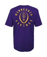 Little Boys and Girls Purple Minnesota Vikings Liquid Camo Logo T-shirt