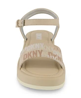 Dkny Little and Big Girls Lottie Marina Logo Sandals