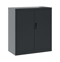 File Cabinet Anthracite 31.1"x15.7"x35.4" Steel