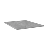 Bookshelf Boards 4 pcs Concrete Gray 15.7"x19.7"x0.6" Engineered Wood