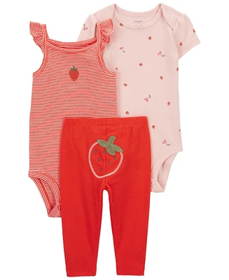 Carter's Baby 3 Piece Strawberry Little Character Set